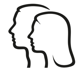 Mann und Frau - Logo