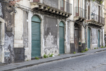 Fototapeta na wymiar Street in Catania, Italy