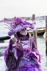 Obraz premium Traditional venetian carnival mask
