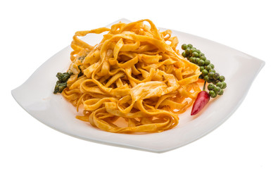 Fried noodles with vegetables