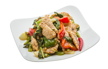 Pork with vegetables
