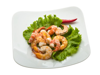 Unshelled king prawn