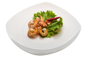 Unshelled king prawn