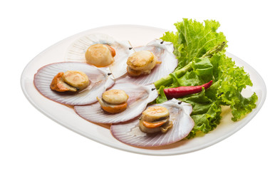 Grilled scallops