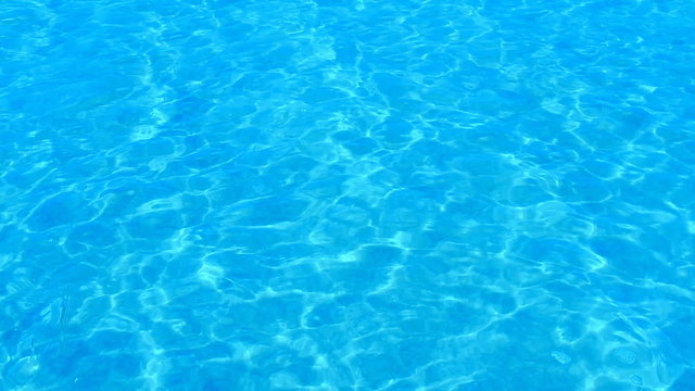 Beautiful refreshing blue swimming pool water