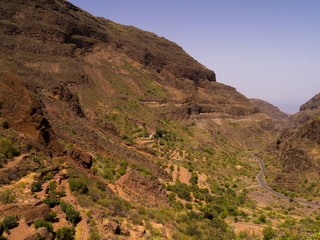 Gebirgsstraße auf Gran Canaria