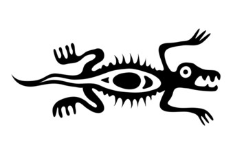 lizard in native style