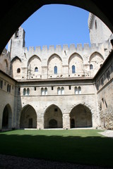 Fototapeta na wymiar Papstpalast in Avignon