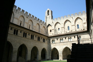 Fototapeta na wymiar Papstpalast in Avignon
