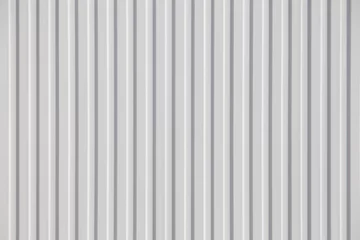 Wall murals Metal white Corrugated metal texture surface or galvanize steel