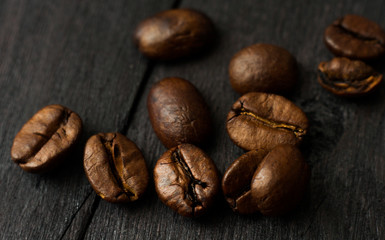 Coffee Beans Background - Stock Image