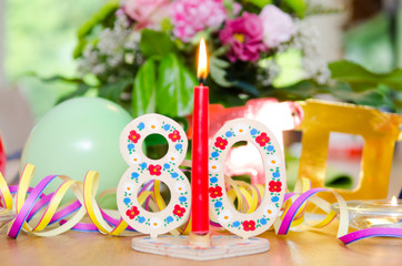 Obraz premium 80, zahlenkerze