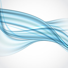 Fototapeta premium Streszczenie niebieskim tle faliste