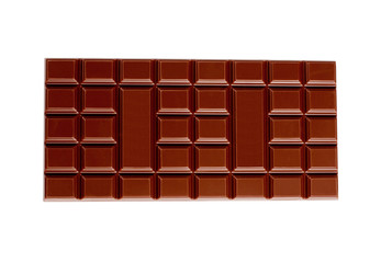 Chocolate on white background. Candy. Collection.