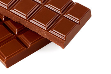 Chocolate on white background. Candy. Collection.