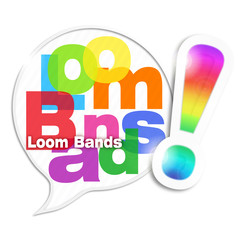 bulle mosaïque lettres : loom bands