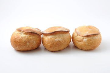 フランスのパン Champignon シャンピニヨン 白バック