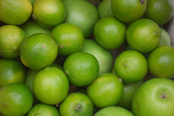 green apples and limes