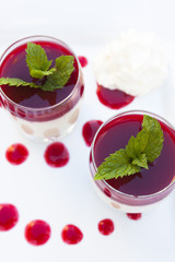 Panacotta aux fraises