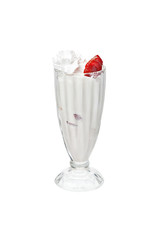 thick cocktail with whipped cream