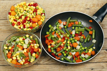 cooking vegetables