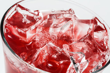 Iced  juice close-up