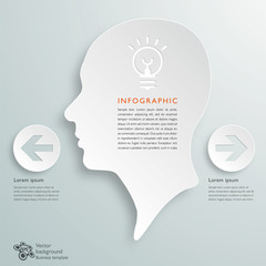 Infographics Vector Background Knowledge