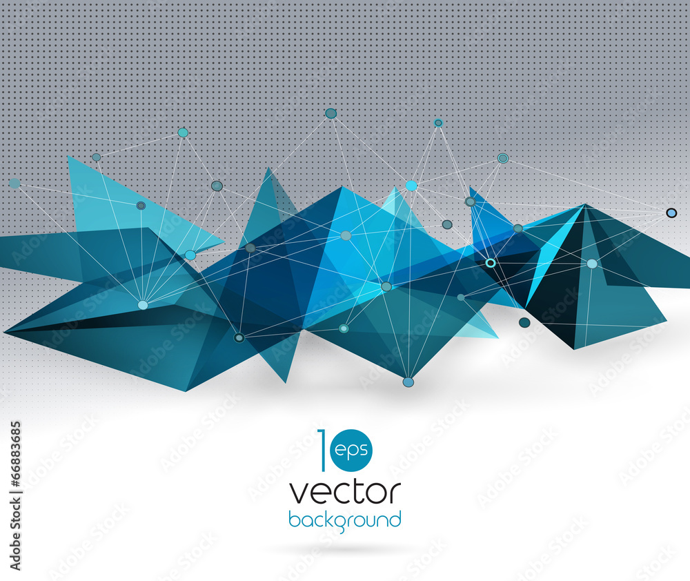 Poster vector abstract geometric background with triangle
