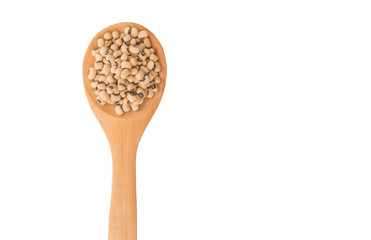 Black Eye Bean On Wooden Spoon