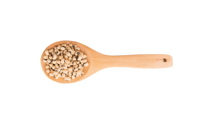 Black Eye Bean On Wooden Spoon