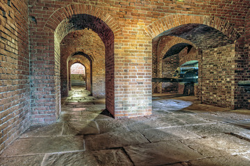Fototapeta premium Brick Underground Artillery Tunnel