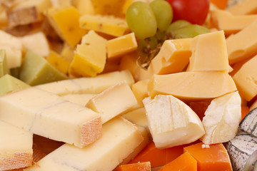 Cut cheese background