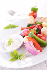 vegetable kebab