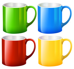 Sets of big mugs