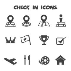 check in icons
