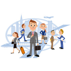 世界を駆け回るサラリーマン