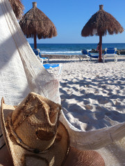 Relaxing in a hammock in Mexico