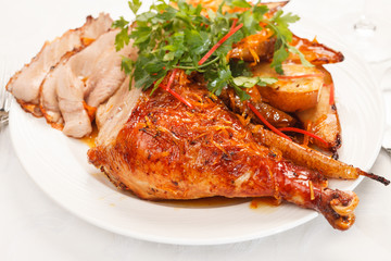 roasted turkey