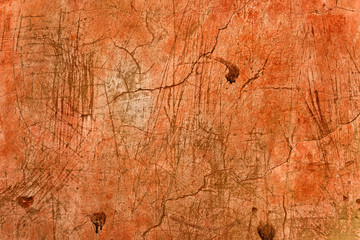 Fototapeta na wymiar Grunge orange wall texture