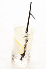cocktail with lemon