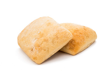 Ciabatta (Italian bread), isolated