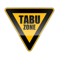 verkehrszeichen orange tabu zone I