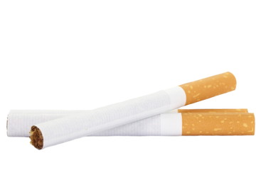 Cigarettes with a brown filter close - up