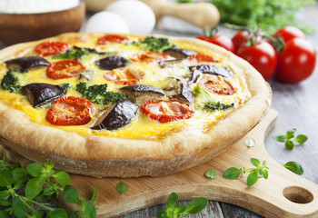 Vegetable quiche