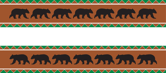 Fototapeta premium Bear Border Revision