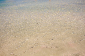 Transparent clear soft rippled water surface background