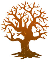 Vector format of simple tree without leafs