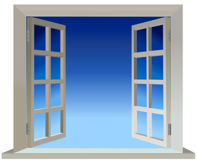 Vector version of opened two parts window