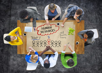 Group of People Discussing about Human Resources Concept