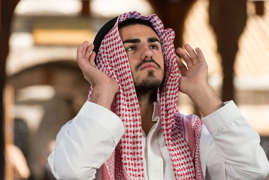 Young Muslim Man Praying